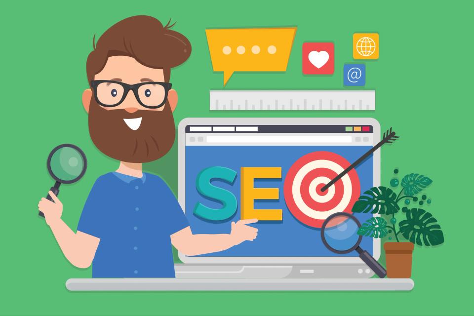 Especialista em SEO com gráficos computacionais