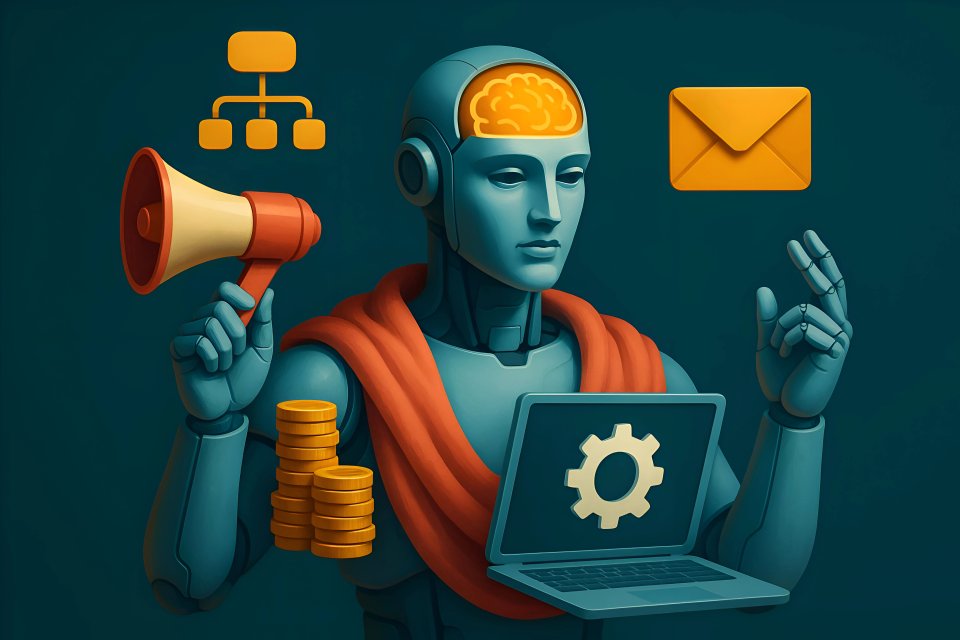 Robô utilizando ferramentas de comunicação digital