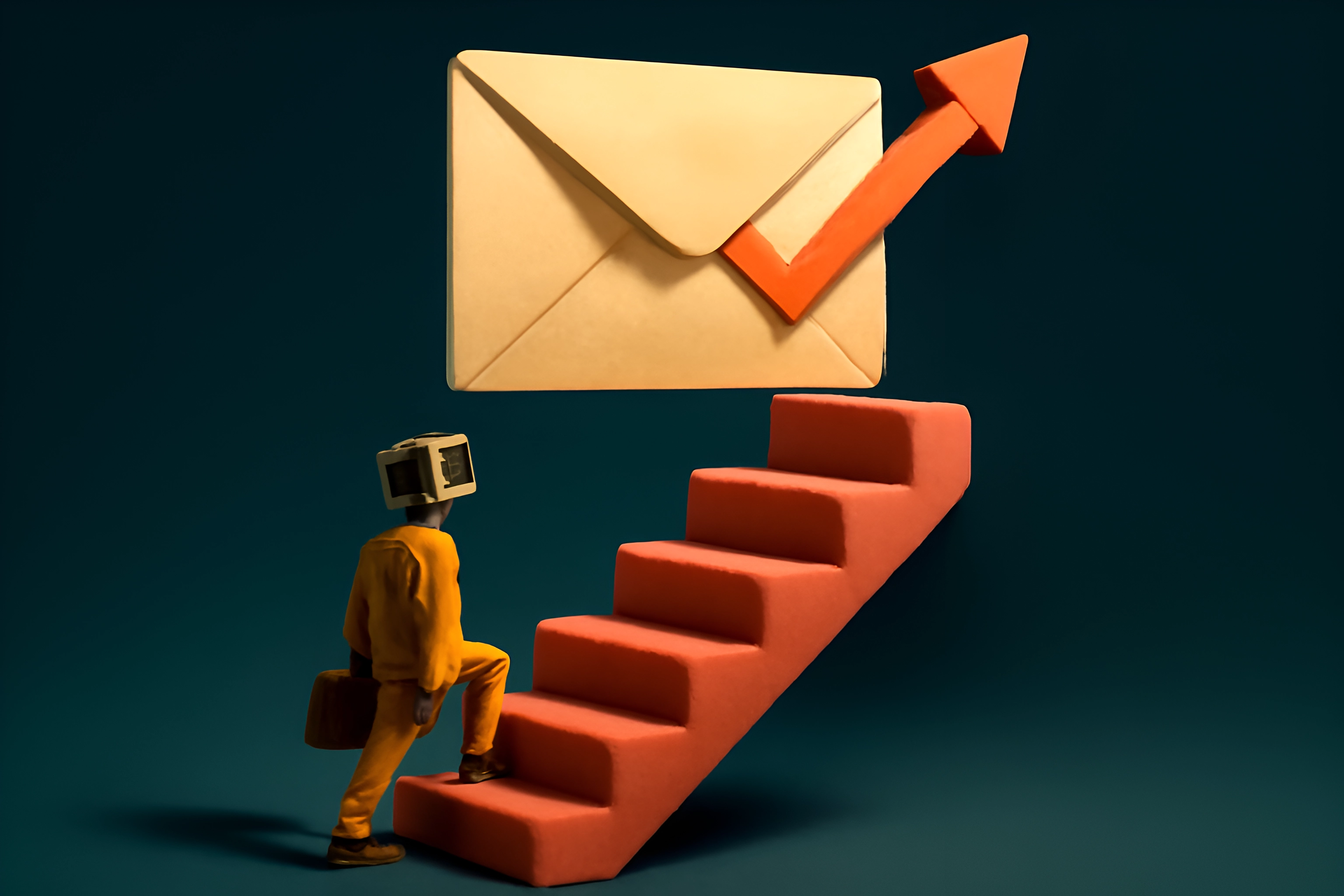 Stufen erklimmen für den E-Mail-Erfolg