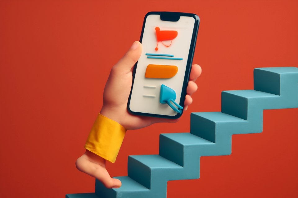 Benutzeroberfläche einer Smartphone-Shopping-App