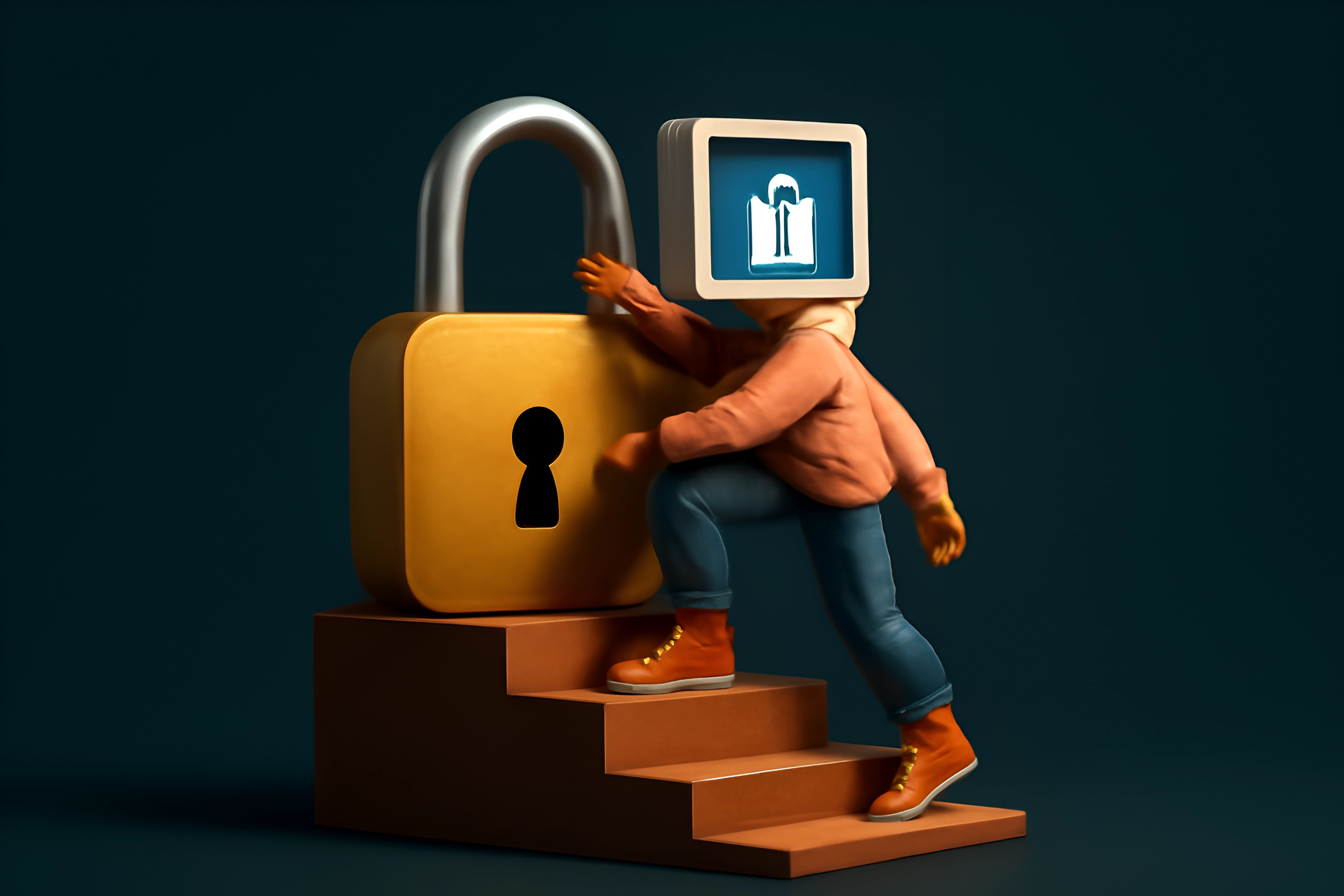 Character unlocking digital information access